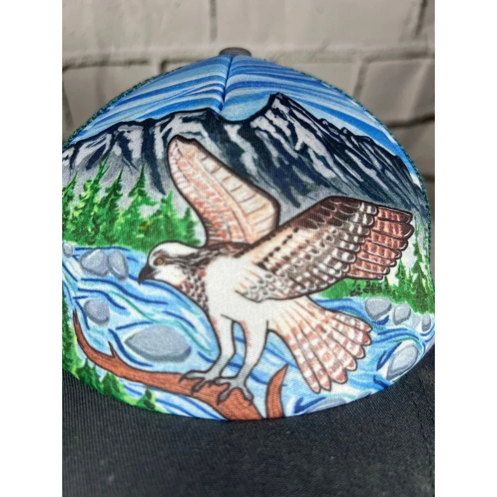 Sunday Afternoons Kids Artist Series Osprey Trucker Hat Annie Lacy Green M/L